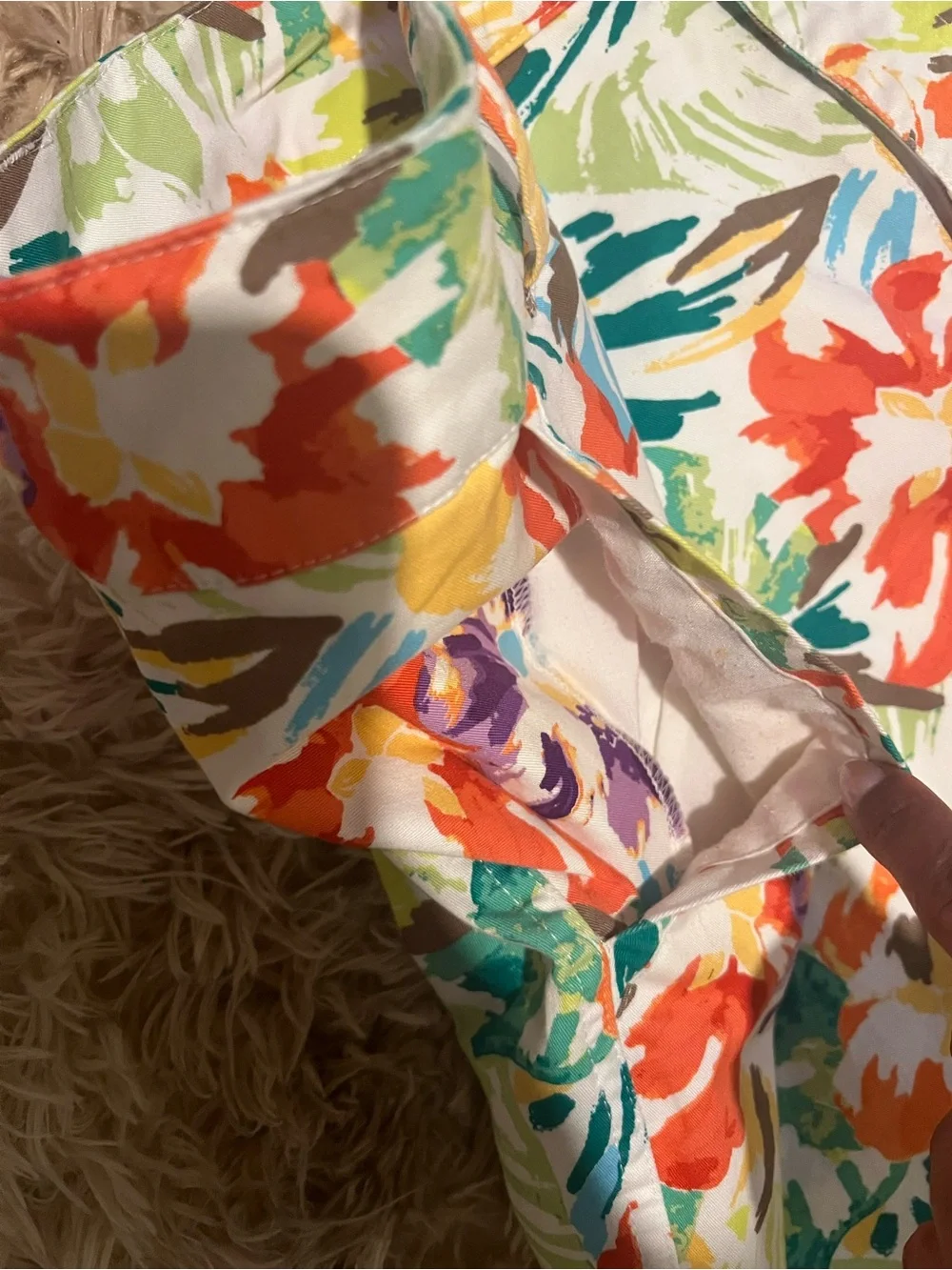 Christopher & Banks Multicolor Floral Skort - Bright Floral Size 16